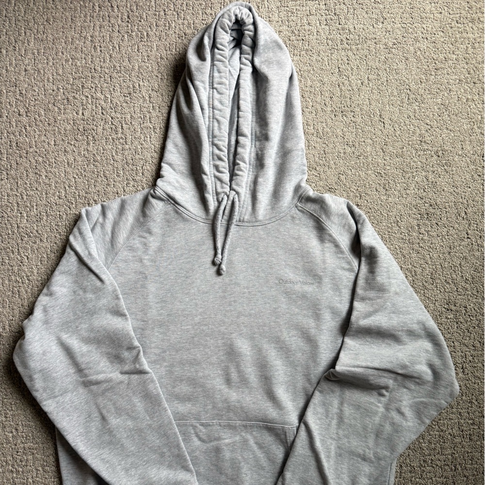Outdoor Voices Light Gray Hoodie
